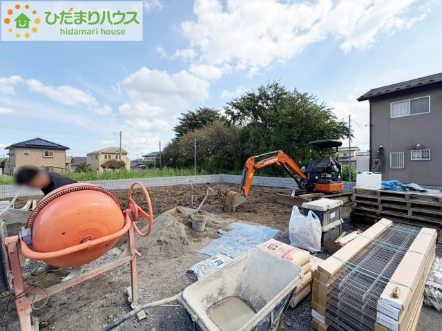 常陸大宮市抽ヶ台町第9　新築戸建の外観|南向きで日当たり良好(^^♪
