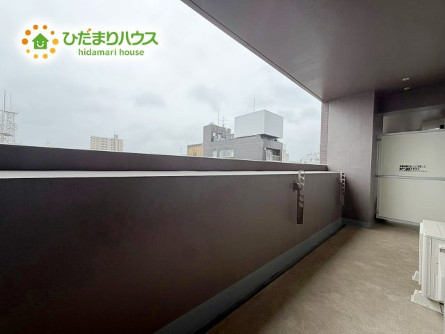 ロイヤル・パレ・ソレイユいわき駅前　中古マンションのバルコニー|南側に面したバルコニー☆彡お洗濯物がよく乾きます♪