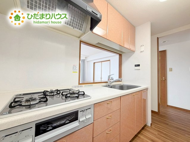 ロイヤル・パレ・ソレイユいわき駅前　中古マンションのキッチン|家計に優しく、経済的な都市ガス(^O^)日々の積み重ねは、本当に大切です・・・。