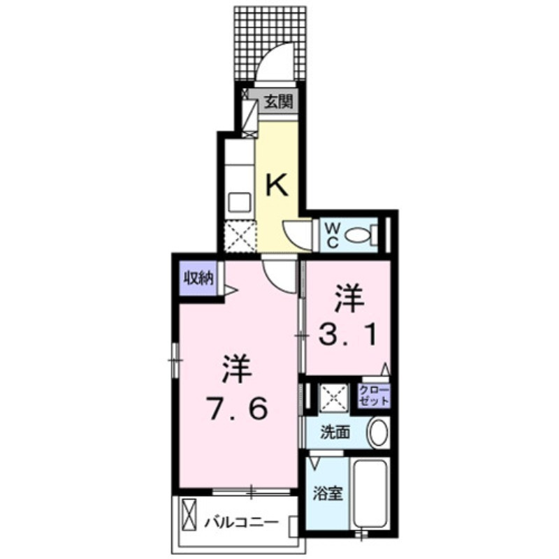 ツバキハイツの間取り