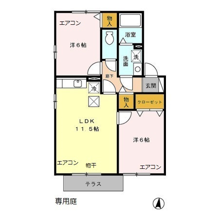 セードル小川Bの間取り