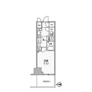 TOPAZ江坂の間取り
