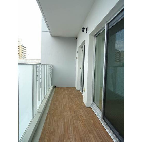熊本市西区田崎本町の賃貸マンションのバルコニー