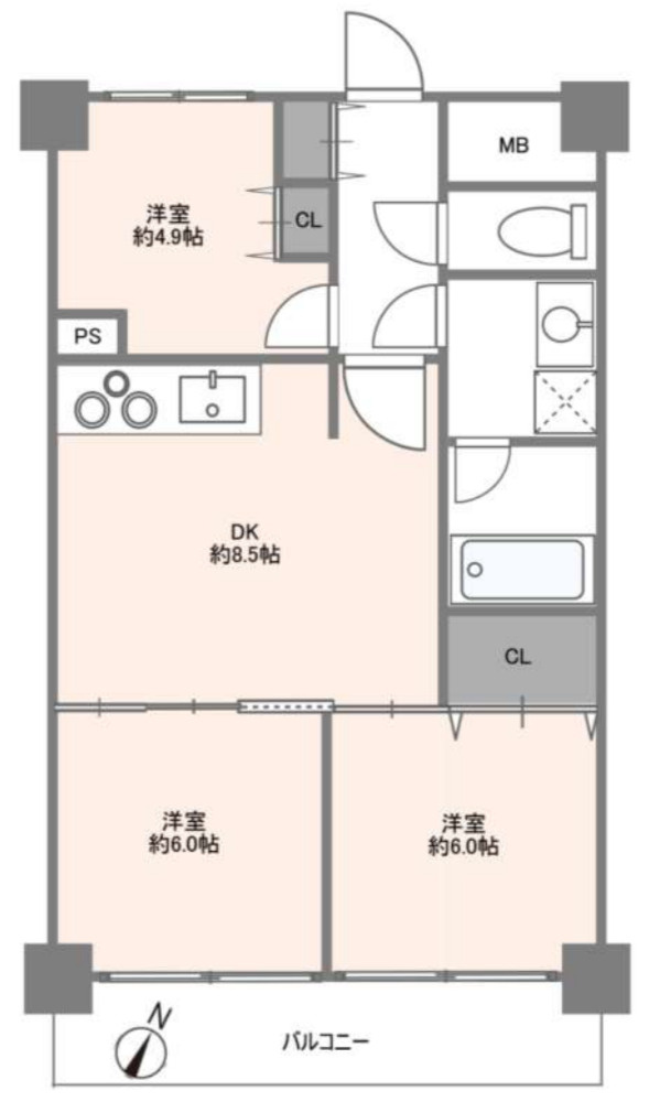 ライオンズマンション江田第5【仲介手数料無料】ペット可♪