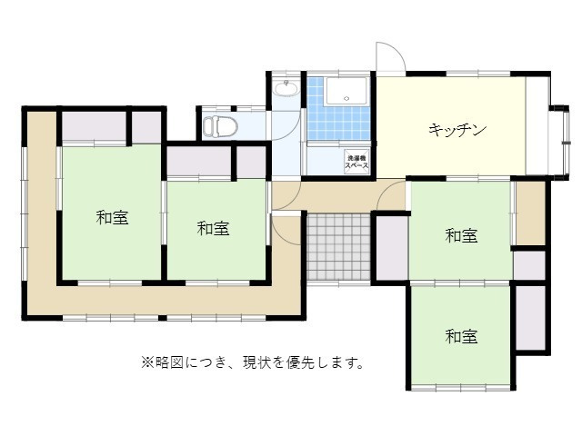 入間郡越生町越生　中古売戸建の間取り