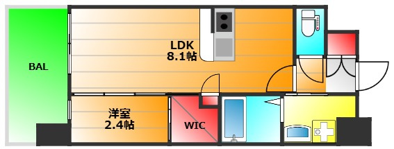 セレニテ難波西アリエの間取り|現状有姿