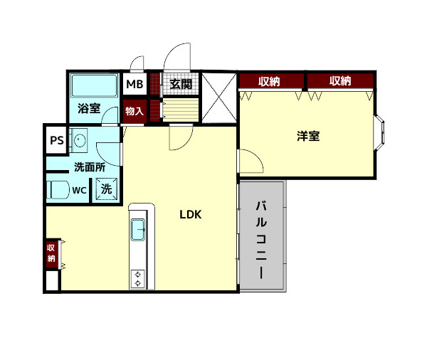 エルミタージュ雅の間取り