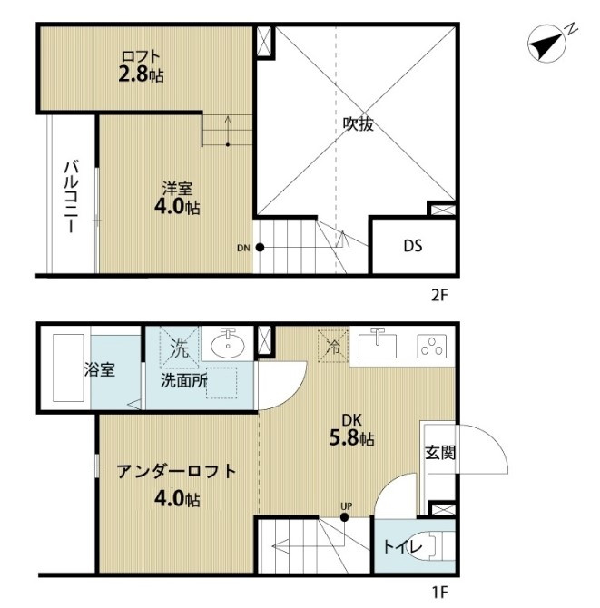 仲介手数料（賃料の1.10ヵ月）の50％OFF対象物件！の間取り