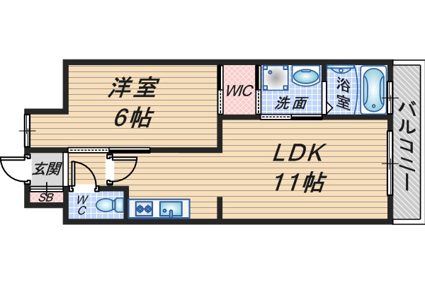 ベルクール豊中の間取り