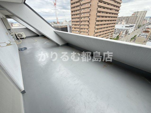 レジデンス都島のバルコニー