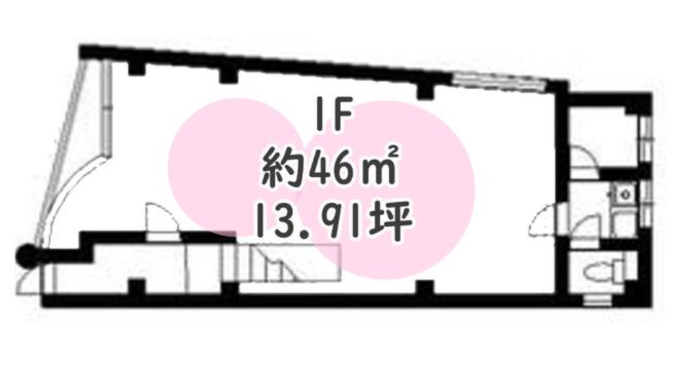 すずらん通り店舗の間取り