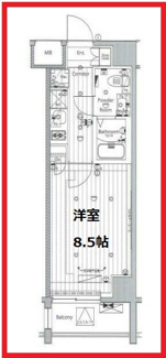 【間取り】 | メイクス浅草イースト