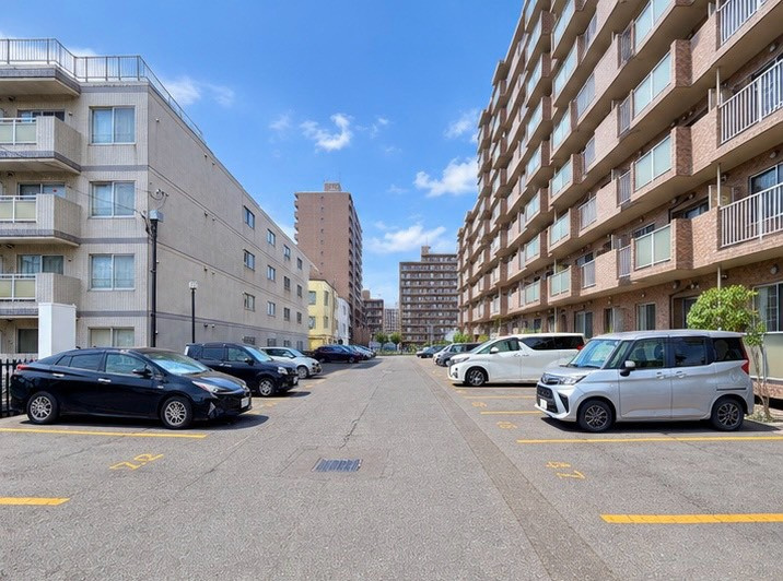 エスセーナ西札幌2の駐車場