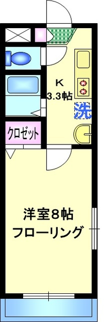 エステート東綾瀬の間取り|★最上階　角部屋２面採光★