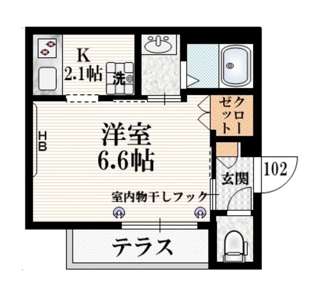 ＡＲｉＥＴＴＡ　ＮＡＫＡＮＯの間取り|★１フロア２住戸角部屋★