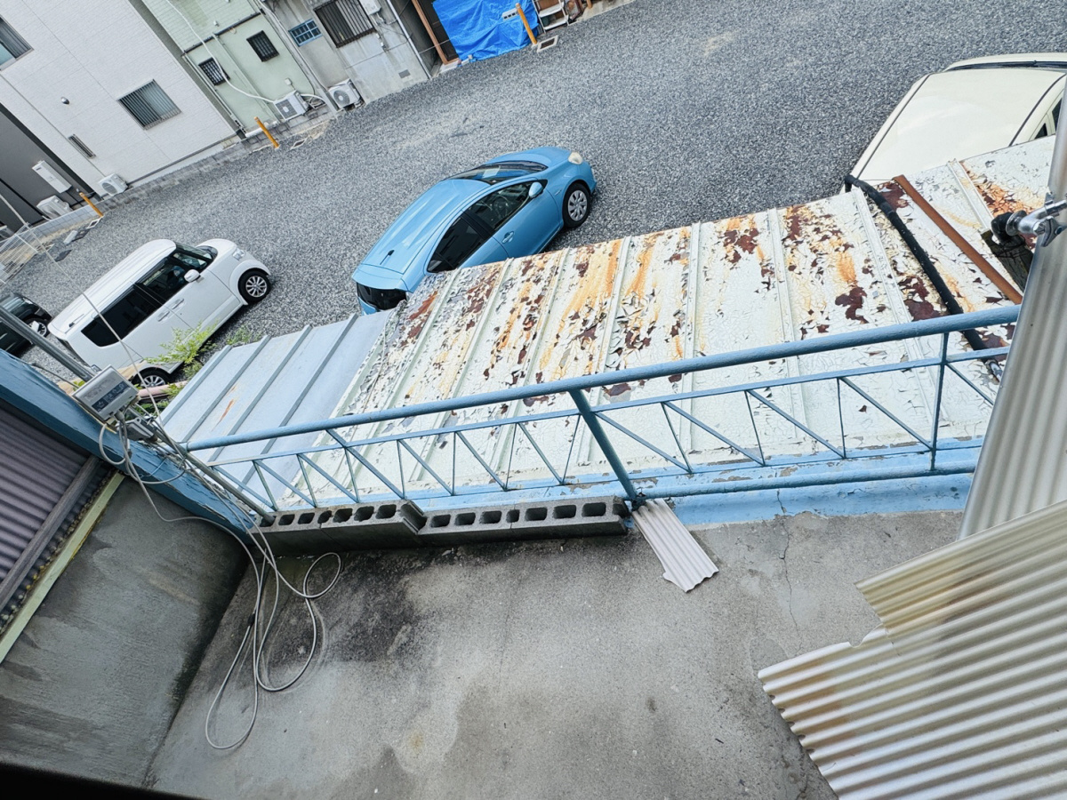錦町貸家02のバルコニー