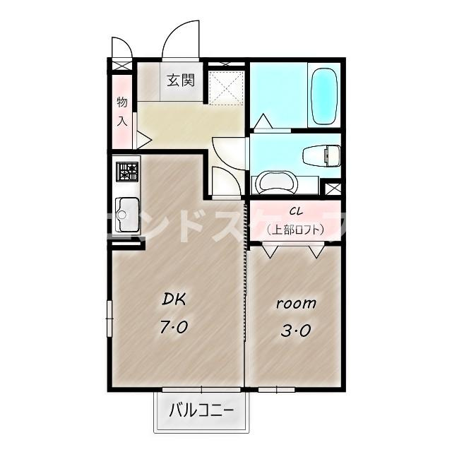 フィーノAの間取り|高崎、前橋のお部屋探しはエンドスケープまで！お客様の理想お聞かせ下さい♪