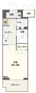 【間取り】 | メインステージ麻布十番Ⅱ | 間取りです。