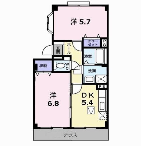 ラフィーネ・プロムナードⅡの間取り