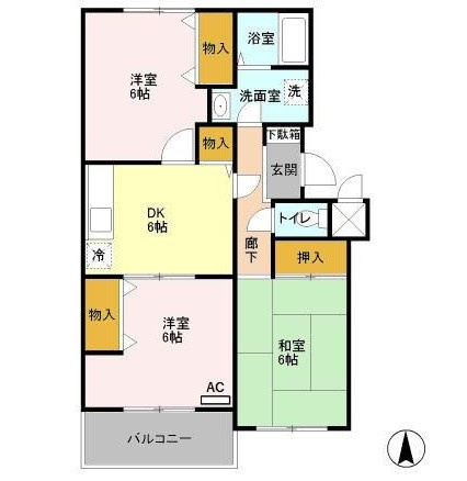 ウエストパーク三橋の間取り