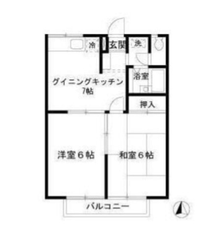 ヒルトップ大和田の間取り