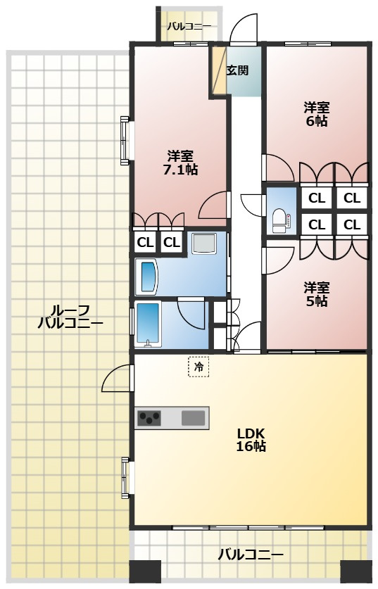 LaSante東白壁 の間取り