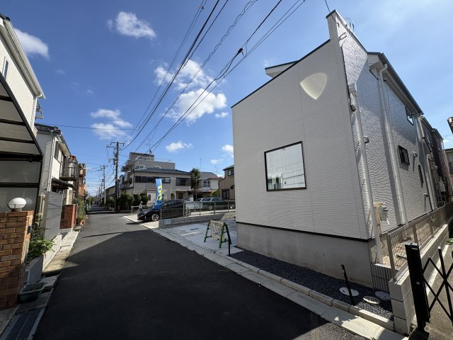 流山市鰭ヶ崎27期の前面道路含む現地写真