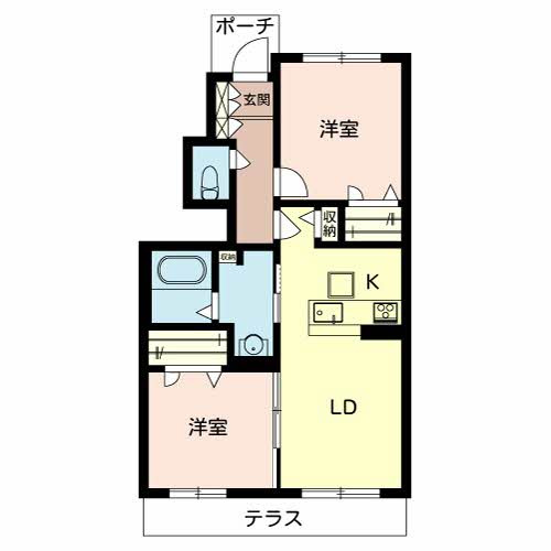シャーメゾン高師浜の間取り