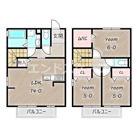 プリマヴィスタの間取り|高崎、前橋エリアのお部屋探しはエンドスケープまで！お客様の理想お聞かせ下さい♪