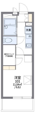 レオパレスアルカディア我孫子の間取り|画像2