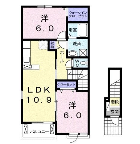 オロスタ　トラデス　Ⅰの間取り