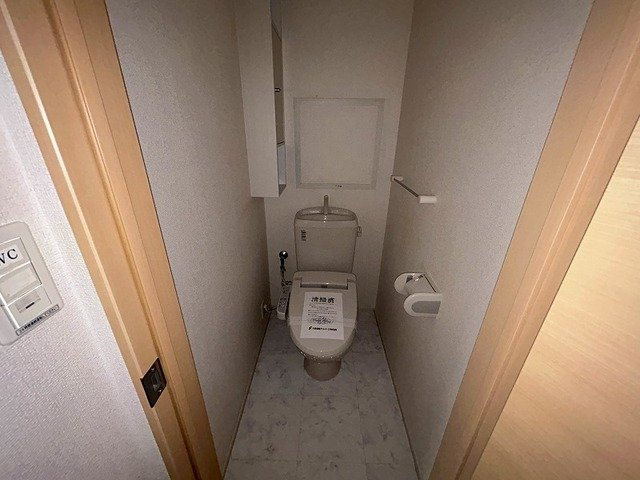 サニーガーデンＤのトイレ|落ち着いた色調のトイレです