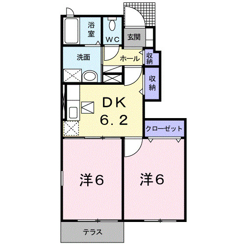 プリムローズ　Ⅲの間取り