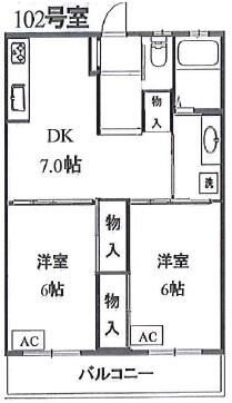 池亀マンションの間取り