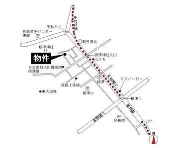 エステートピア根津の地図