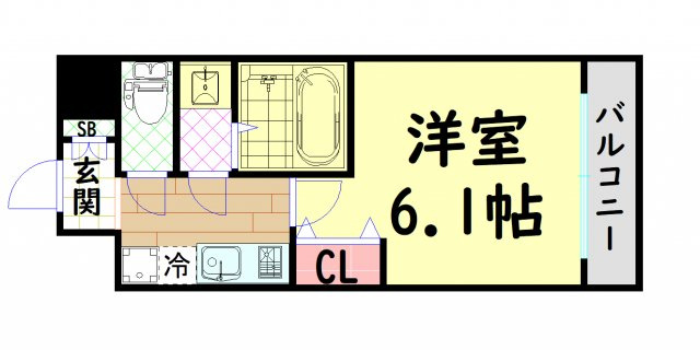 【間取り】 | Vita弁天町