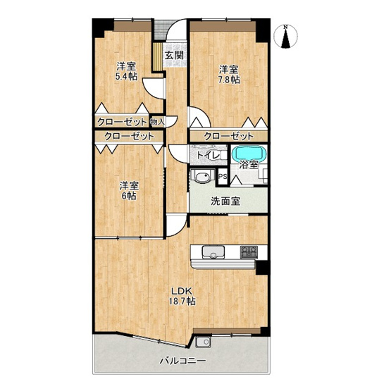 【間取り】 | ふぁみーゆ寝屋川B棟