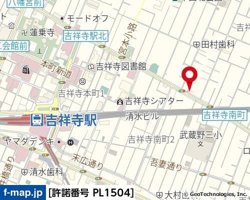 サンパレス吉祥寺の地図