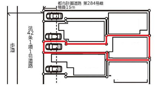 江戸川区松江６丁目　中古戸建の区画図