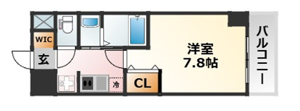 ロイヤルクィーンズパーク浪速の間取り