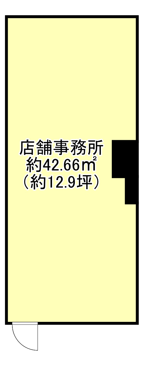 大阪市北区同心１丁目の店舗事務所の間取り