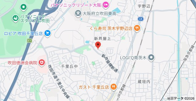 アンサンブル新芦屋の地図