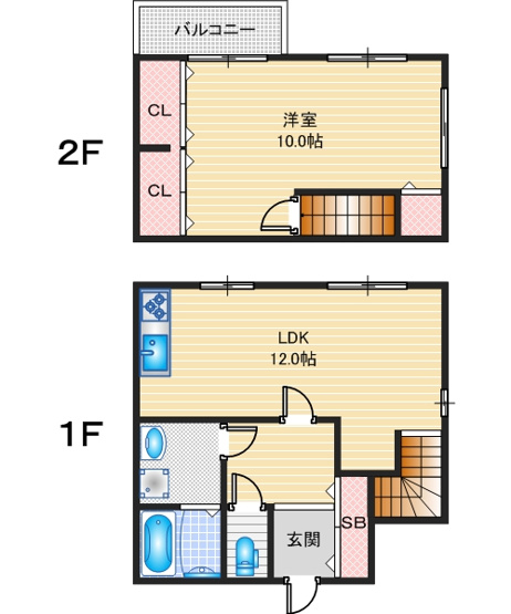 【間取り】 | アンサンブル新芦屋