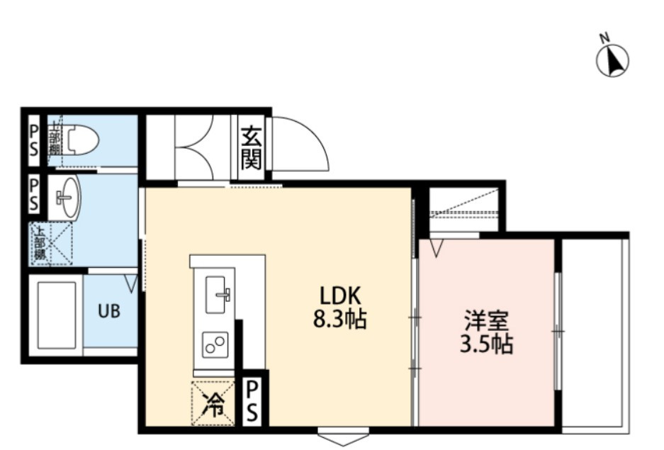 仲介手数料（賃料の1.10ヵ月）の50％OFF対象物件！の間取り