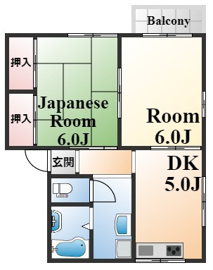 神戸市東灘区魚崎中町２丁目の賃貸マンションの間取り