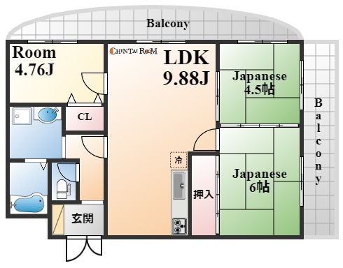 ベルレーブ本山の間取り