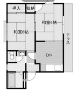 マリーハイツD棟の間取り
