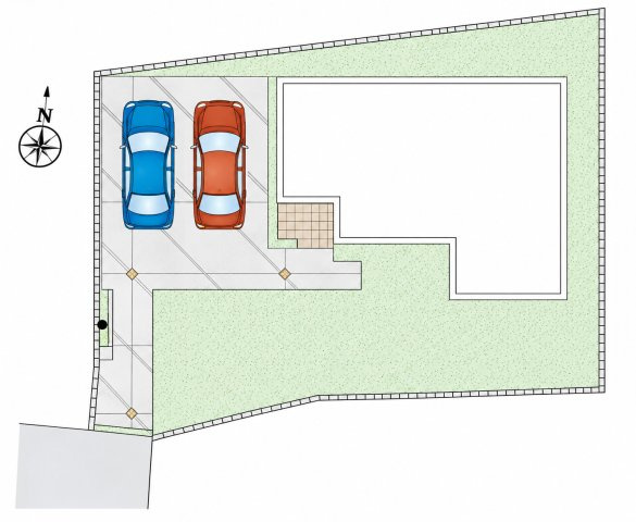 鴻巣市原馬室(1区画) 1号棟の区画図