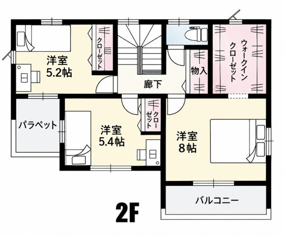 鴻巣市原馬室(1区画) 1号棟の間取り