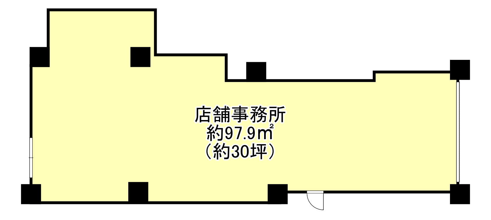大阪市浪速区元町３丁目の店舗事務所